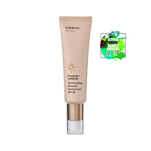 Moisturizing and Illuminating Cream with Mineral Protection SPF 50 Ginseng + Caffeine, Perfect Glow