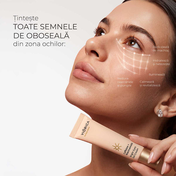 Gel-Cream Eye Contour for Brightening Caffeine + Niacinamide, Perfect Glow
