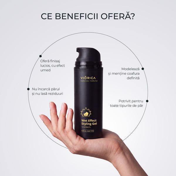 Gel de coafat cu efect umed