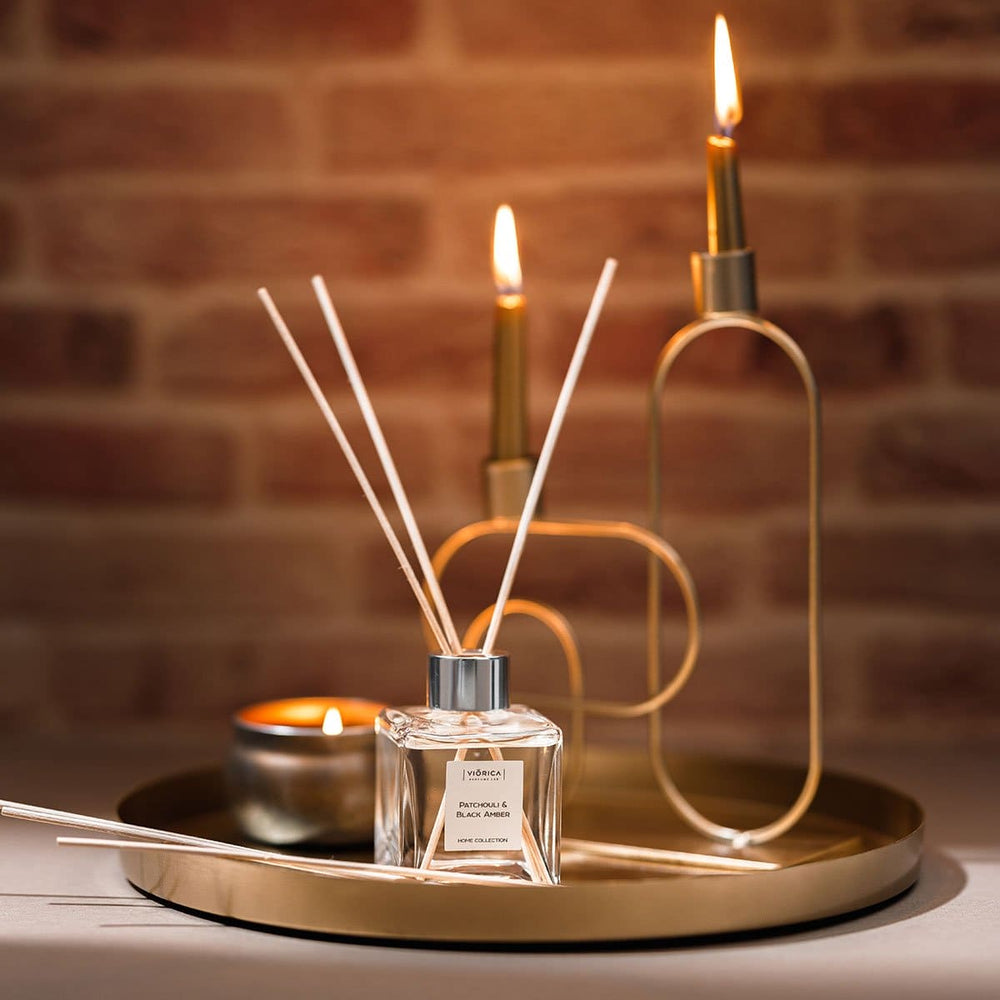 Difuzor de parfum PATCHOULI & CHIHLIMBAR NEGRU