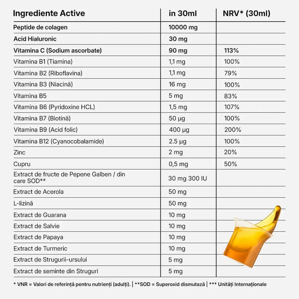 Hydrolyzed Marine Liquid Collagen 10000 mg, 21Collagen