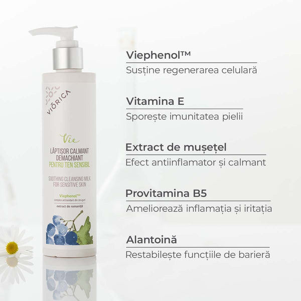 Lăptișor calmant demachiant, Viorica Vie