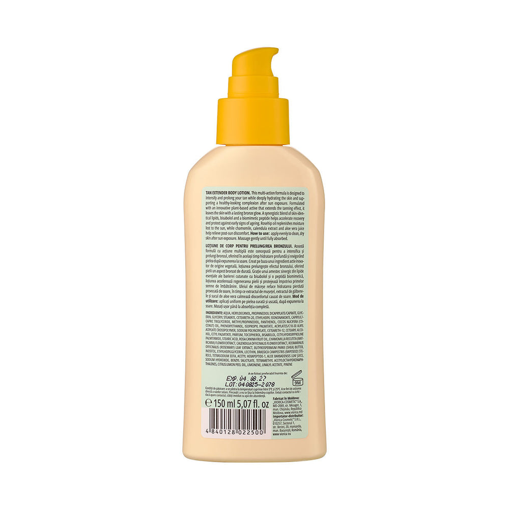 Body lotion for prolonging tan, Viorica Solar