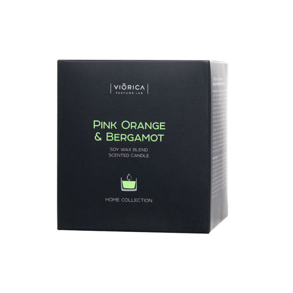 Scented Soy Wax Candle “Pink Orange & Bergamot”