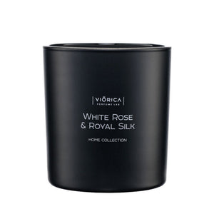 Scented Soy Wax Candle “White Rose & Royal Silk”