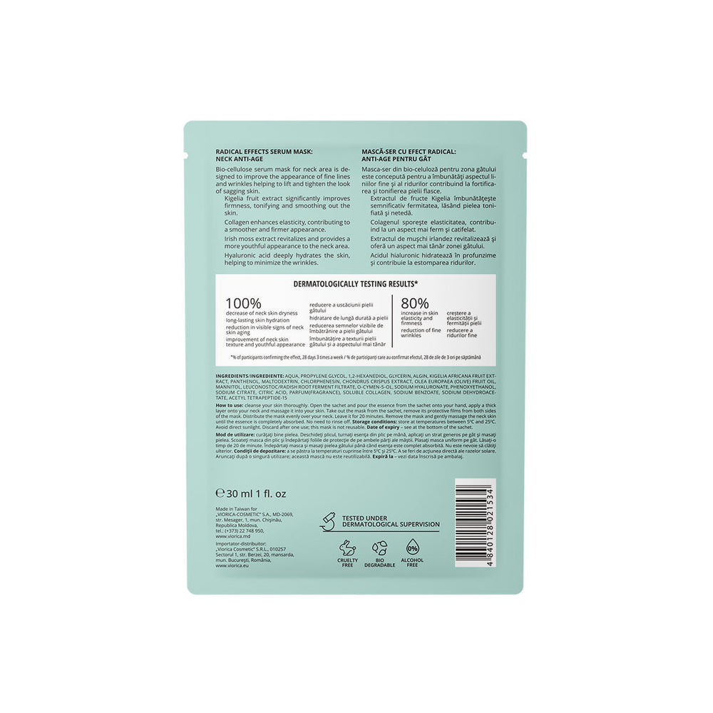 Mask-Serum with Radical Anti-Age Effect for the Neck