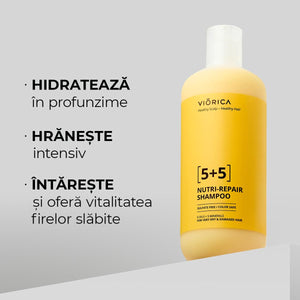 Șampon Nutri-Reparator 5+5 pentru păr foarte uscat și deteriorat, Viorica