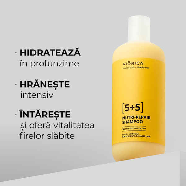 Șampon Nutri-Reparator 5+5 pentru păr foarte uscat și deteriorat, Viorica