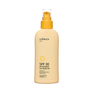 Body Oil with Antioxidant Sun Protection SPF 30, Viorica Solar