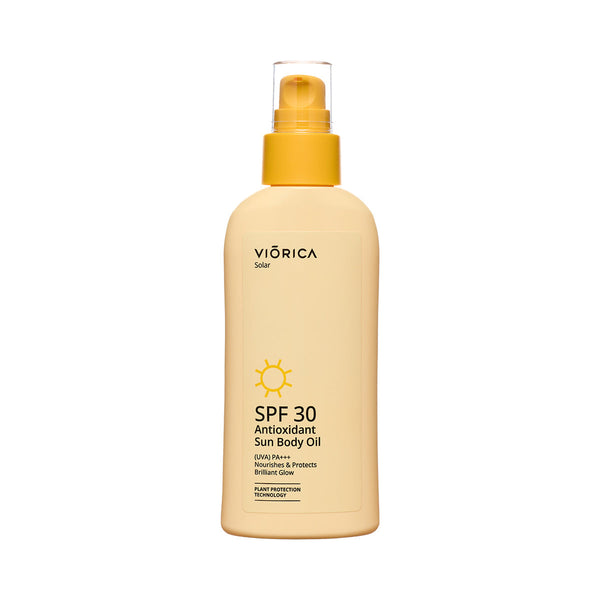 Body Oil with Antioxidant Sun Protection SPF 30, Viorica Solar