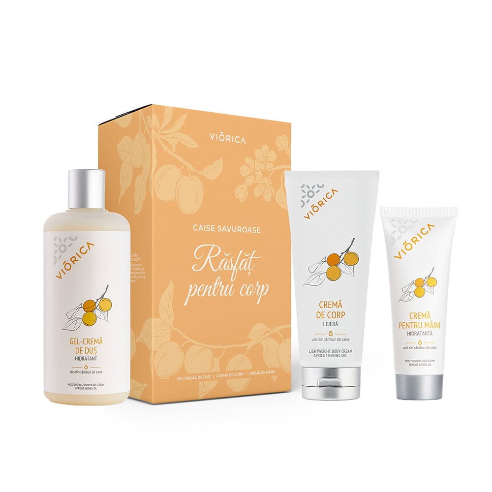 Set pentru corp „Răsfăț cu caise savuroase”
